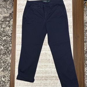 Lauren Ralph Lauren Women's Dark Blue Chinos